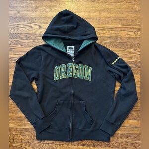 #641 OREGON DUCKS VINTAGE (STADIUM) FULL ZIP UP HOODIE